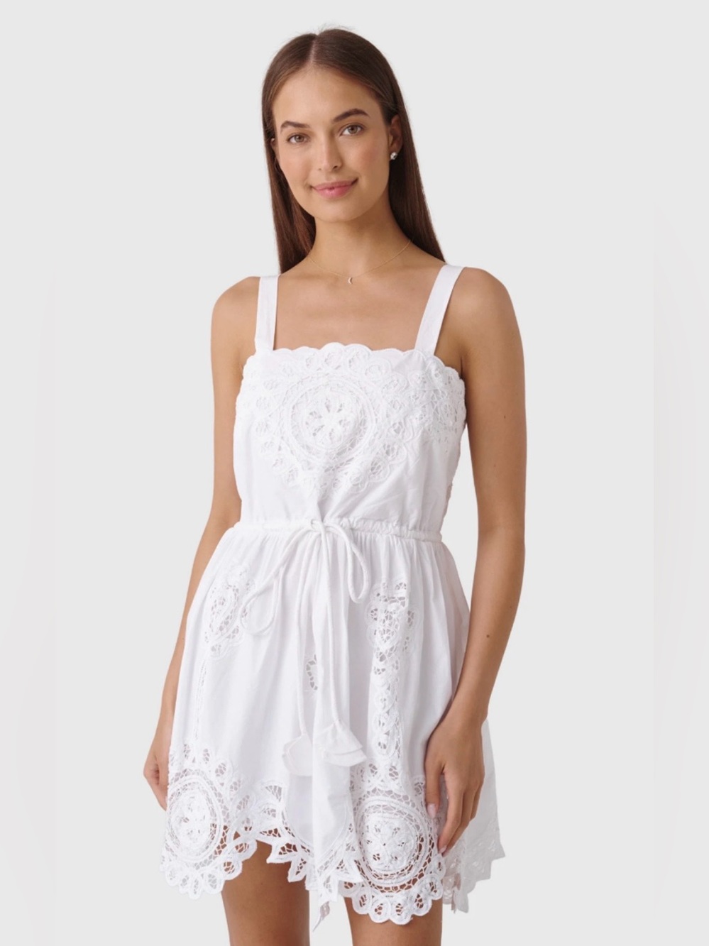 Hunter Bell Cosette White Eylet Dress
